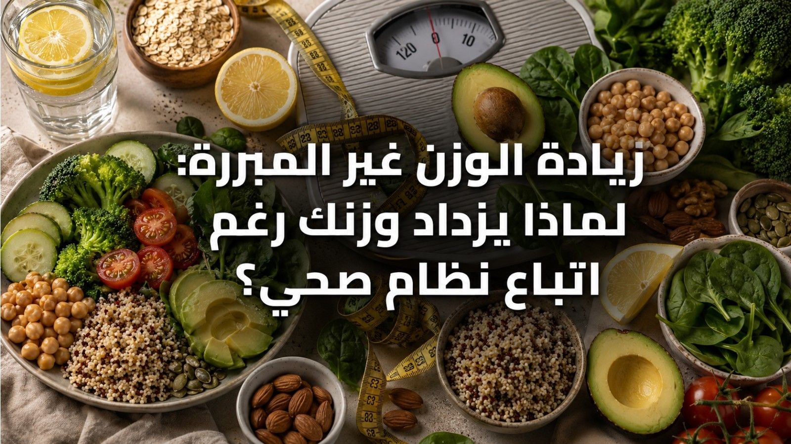 زيادة الوزن غير المبررة: لماذا يزداد وزنك رغم اتباع نظام صحي؟