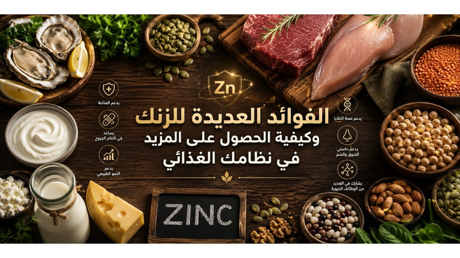 الفوائد العديدة للزنك وكيفية الحصول على المزيد في نظامك الغذائي