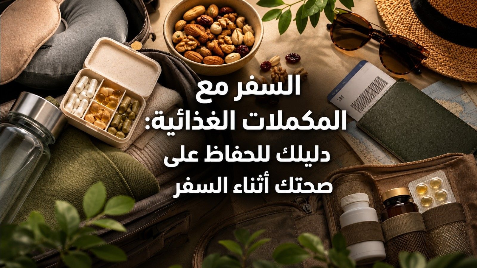 السفر مع المكملات الغذائية: دليلك للحفاظ على صحتك أثناء السفر